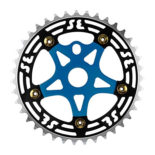SE Bikes Chainring 1pc 39T 1/8 ALY w/Spider BK/BU CP