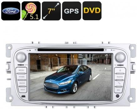 2 DIN Car DVD Player - Ford Mondeo (2007 to 2011 Models), Android 5.1, GPS, 7 Inch Screen, CAN Bus, Region Free DVD