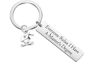 KUIYAI Masters Degree Gift College Grad Gift Masters Student Gift Master's Degree Keychain Graduation Gift For MBA MSW MA MS