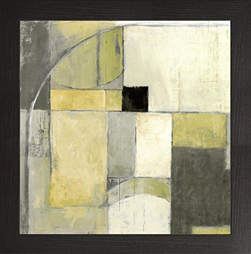 Frame Company Watson Range Blues Before Sunrise Yellow and Grey by Mike Schick, Photo Frame - 5 x 5 Inches, Black