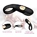 Cock Ring Vibrating Penis Ring Waterproof Rechargeable Couple Vibrator with 12-Speed Vibrations, Full Silicone Powerful Clitoris Stimulator Vibrators Adult Sex Toy by MELO (Black)
