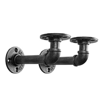 Shelf Brackets Kss Industrial Pipe Floating Shelves Bracket Wall