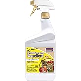 Bonide Go Away! Deer & Rabbit Repellent, 32 oz. Ready-to-Use Spray, Hot Peppers Deter Animals from Lawn & Garden
