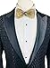 47IVYWOOD Premium Pre-tied Rhinestone Gold Bow Tie for Men, Women, Boys, Girls (gold)