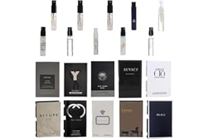 BPAAT Men's Cologne Sampler Set Discover 10 Popular Designer Fragrance Vials Featuring Top Brands for Every Occasion Mini Gift