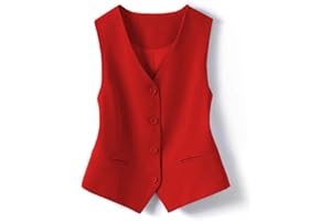 Stylish Women's Sleeveless Solid Color Vest with Pockets - Slim Fit and Versatile Design