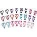 MiaBelllaSophia Hair Accessories Quality 2" Cat & Heart Snap Clips for Girls, Toddlers and Adults. 24 Snaps in red, pink, black, purple, orange blue and white
