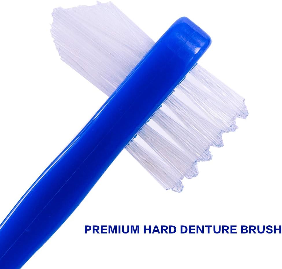 Denture Cleaning Brush hygienic Denture Cleaner Set, T-Shaped Denture Special Toothbrush Tool, Small Hard Toothbrush, for Denture Care(Pack of 3): Health & Personal Care