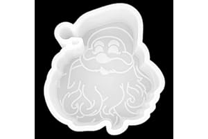 [Check Our Store] VONZK Car Freshie Mold Freshie Silicone Mold Christmas Gift 3 7/8” L X 3 5/8” W X 1 1/4” H for Aroma Beads DIY Handmade Freshies Mould (Santa Claus)