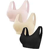 Pack Wireless Bras Set for Women Padded Seamless Breathable Support Women's Wirefree Everyday Bras