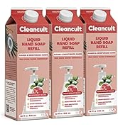 Cleancult Liquid Hand Soap Refill, Grapefruit Basil, 32oz, 3 Pack - Coconut-Derived Hand Soap tha...