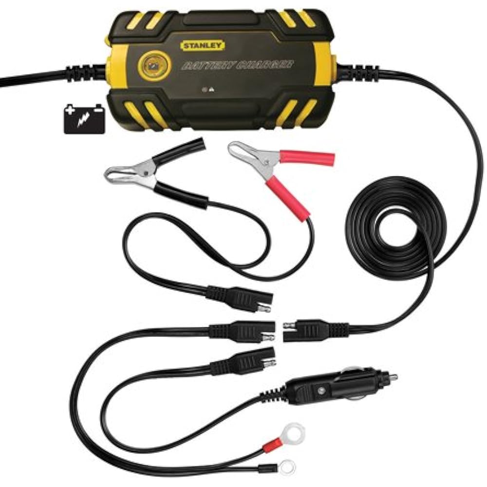 STANLEY BC209W 2A Automatic Battery Charger Maintainer Waterproof
