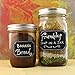 24 Small and Large Mason Jar Chalkboard Labels with White Chalkboard Marker for Organizing Your Home and Kitchen - Perfect for Your Glass and Plastic Jars with Easy Identification