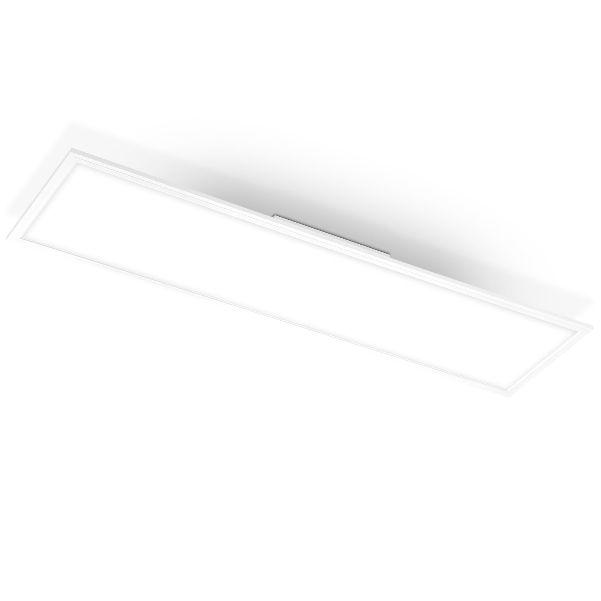 Briloner Leuchten Ceiling light panel, lamp, living room lamp, ceiling lamp, ceiling spotlight, 38W, square white, 119.5 cm