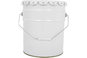 Fenteer Metal Paint Can Paint Storage Container with Handle with Lid Multifunctional for Adhesives Craft Industrial Home DIY 