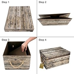 Livememory Decorative Storage Boxes with Lid and