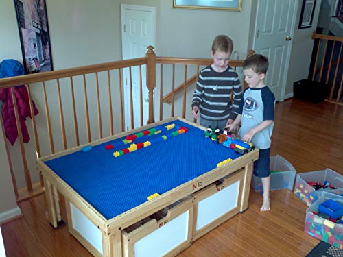 NILO N51N Kid's Table Compatible with Legos, Duplo, Trains, Games, Building, Lincoln Logs Safe Fun for Children Educational Toy Board Durable (No Holes, 49x33x19) ... - Thumbnail 6