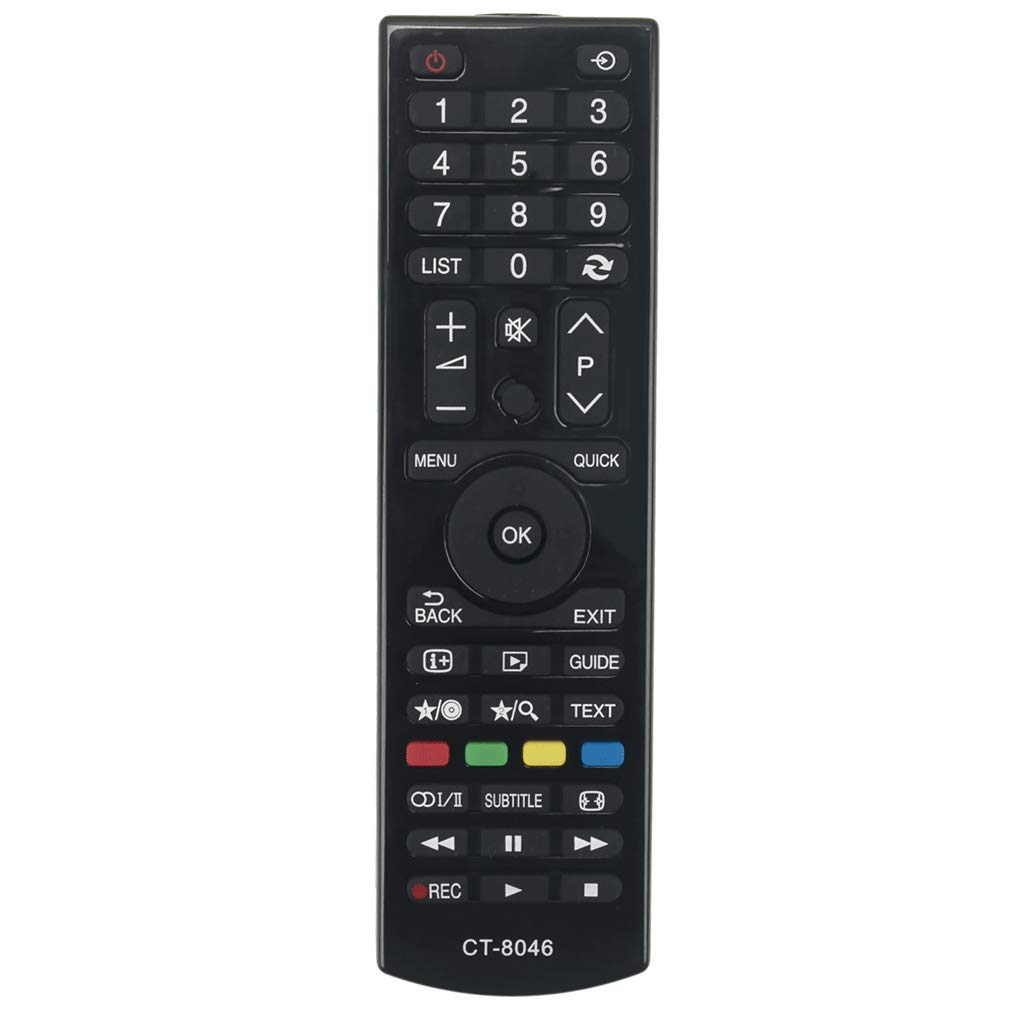 VINABTY CT-8046 Remote Control Replaced for Toshiba HD TV 24D1543DG 24D1534DG 24D1533DG 32L1543DG 32W1543DG 32L1544DG 32W1544DG 40L1534DG 32W1533DG 40L1533DB