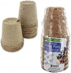 Biodegradable Peat Pots Set (3 Pack)