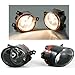 Pair Clear Front Grille Bumper Fog Light Fit for 2005-2009 VW Jetta Golf Bora MK5