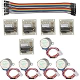 Keywish 5 sets 28BYJ-48 ULN2003 5V Stepper Motor + ULN2003 Driver Board for Arduino