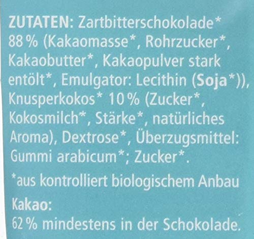Landgarten | Veganer Bio Kokos in Zartbitter-Schokolade |1er Pack (50 g) – Bild 6