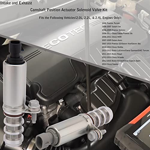 Intake And Exhaust Camshaft Position Actuator Solenoid Valve Kit