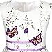 Sunny Fashion KP11 Girls Dress Purple Flower Party Size 4-5