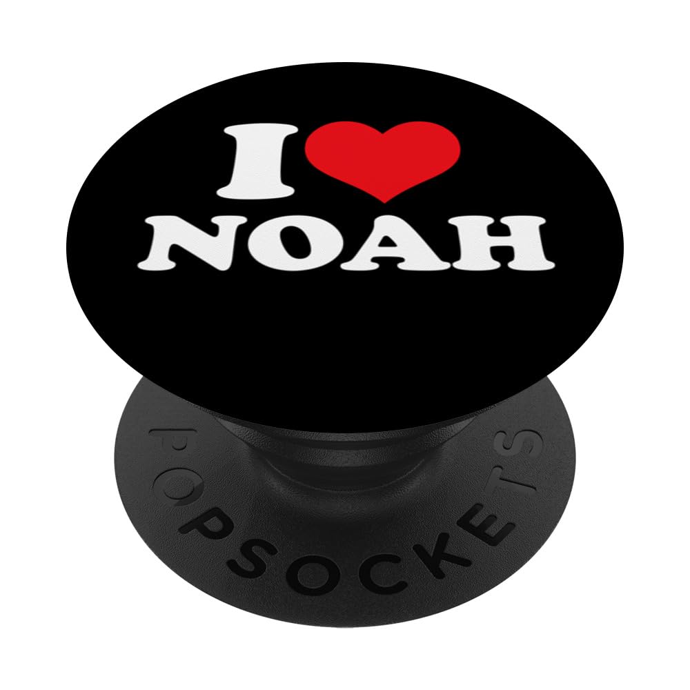 I Love Noah, I Heart Noah name PopSockets Swappable PopGrip