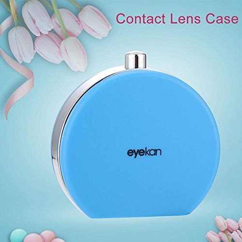 Contact Lens Box, Mini Contact Lens Holder Eye Care Lenses Case Set Cute Lovely Travel Kit Box (Black)