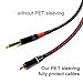 25ft - 1.5 inch PET Expandable Braided Sleeving – Blackbred – Alex Tech Braided Cable Sleeve
