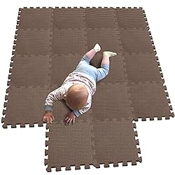 MQIAOHAM® Children Puzzle mat Play mat Squares