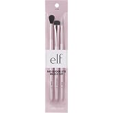 e.l.f. No Budge Brush Trio, 3-Piece Eyeshadow Brush Set For Applying &amp; Blending Color, Use With The No Budge Cream Eyeshadows, Vegan &amp; Cruelty-Free