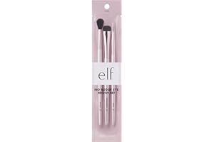 e.l.f. No Budge Brush Trio, 3-Piece Eyeshadow Brush Set For Applying & Blending Color, Use With The No Budge Cream Eyeshadows, Vegan & Cruelty-Free