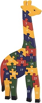 giraffe alphabet and number puzzle