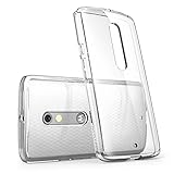 Verizon Droid Maxx 2 Case, i-Blason [Scratch Resistant] Halo Series Hybrid Clear Case / Cover with TPU Bumper for Motorola Moto Droid Maxx 2 / X Play 2015 Release (Clear (Scratch Resistant))