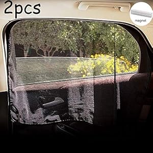 QJWM Magnetische Auto Gordijn, Netto Garen Encryptie Zonnecrème Auto Raam Zonneschaduw, Voor En Achter Ramen Magnetisch…