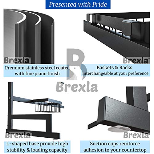 Brexla Length Adjustable Over The Sink Dish Drying Rack (33.1’’42.9