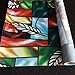 Bloss Privacy Window Film Stained Glass Window Non-Adhesive Static Cling Glass Film for Door Home Office Hotel Bathroom Living Room 17.7 Inch by 78.7 Inch