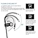 Bluetooth Headphones, iXCC Metal Wireless Sports Earphones With Mic, APT-X Stereo, V4.1, Multi-Point Pairing, Noise Cancellation, Sweatproof Earbuds for Workout 8 Hours Battery Headsets - Black