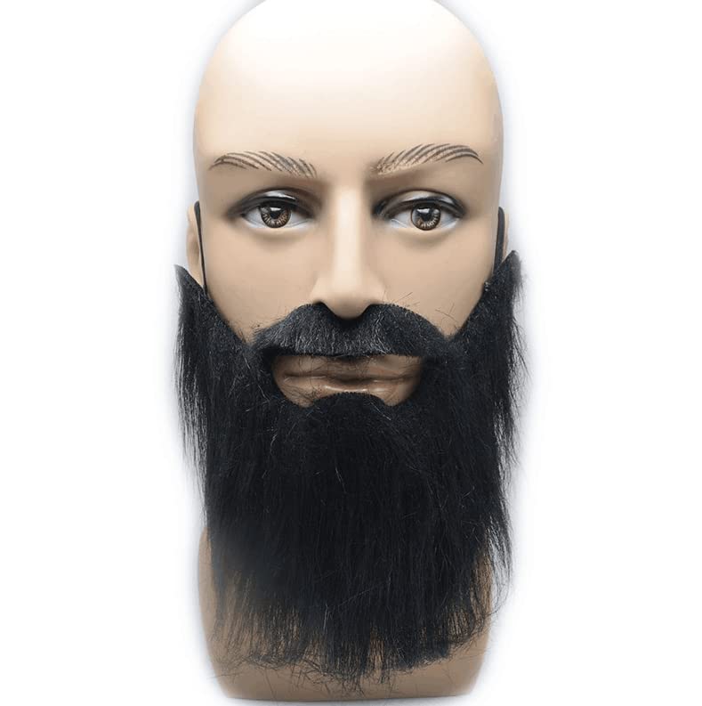 Losuya Black Fake Beards False Beards Funny False Beard Mustache Masquerade Party Decorations