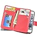 iPhone 5s Case,iPhone SE Case,iPhone 5 Case,by Ailun,Two-in-One PU Leather Wallet Case,Magnetic Detachable TPU Back Cover&Multiple Card Slots Cash Compartment,Wrist Strap[Red]