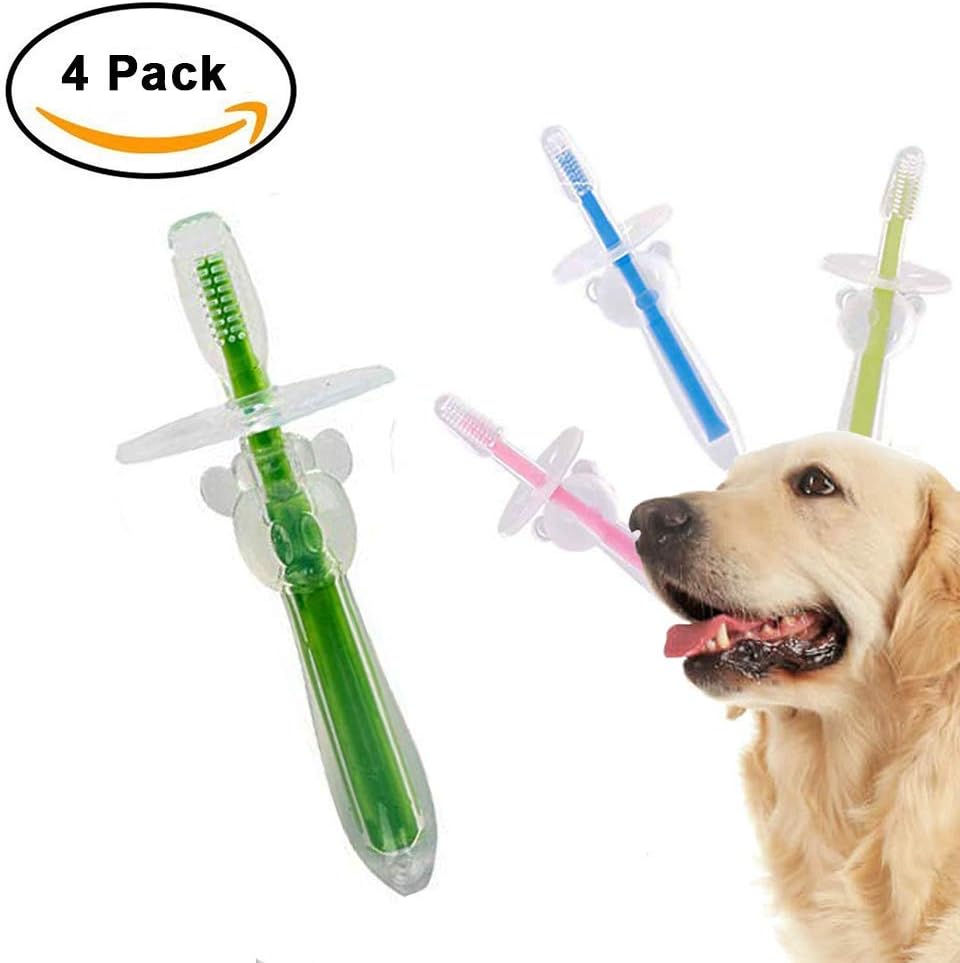 [AIDIYA] Dog Toothbrush for Pet Dental Care Triple Headed Toothbrush