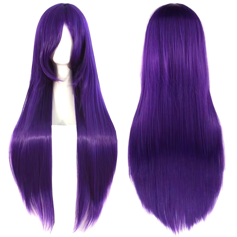 ColorfulPanda Long Straight Anime Costume Cosplay Wig Party Wig Purple Wigs for Women Ladies