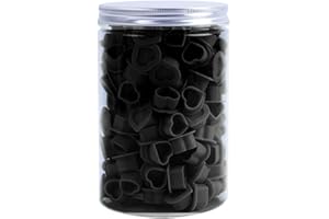 IFERO 200Pcs Heart Ink Caps with Base Silicone Disposable Tattoo Pigment Cup Tattoo Ink Cups for Tattooing Supplies, Soft Sil