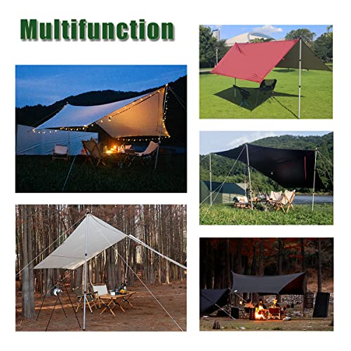 HIKEMAN Telescoping Tarp Poles Portable Aluminum Tent Poles Replacement