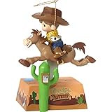 Precious Moments 172060 You've Got a Friend in Me Musical Rocking Bullseye Horse with Boy As Woody Disney Showcase Toy Story Resin Music Box, Multicolor
