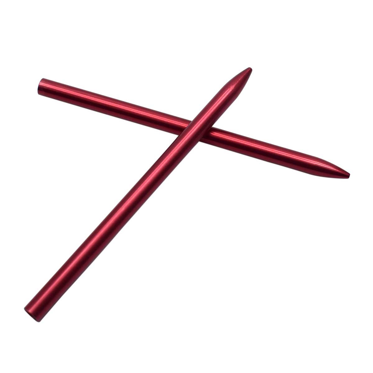 2 Pack Aluminum Paracord Needles Fids 88.5mm Lacing Needle for 550 Paracord Bracelet Rope (Red)