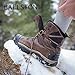 Ballston Medium Weight 86% Merino Wool Socks for Winter & Outdoor Hiking and Trekking - 4 Pairs for Men and Women(Lunar Gray, M (Fits Men's Shoe 5-9, Women's 6-10))