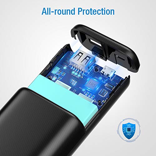 POWERADD Power Bank, EnergyCell 10000 Neo Portable Charger, Ultra-Compact 10000mAh Battery Pack, High-Speed Charging, IC Technology External Battery for iPhone, Samsung, Google LG and More